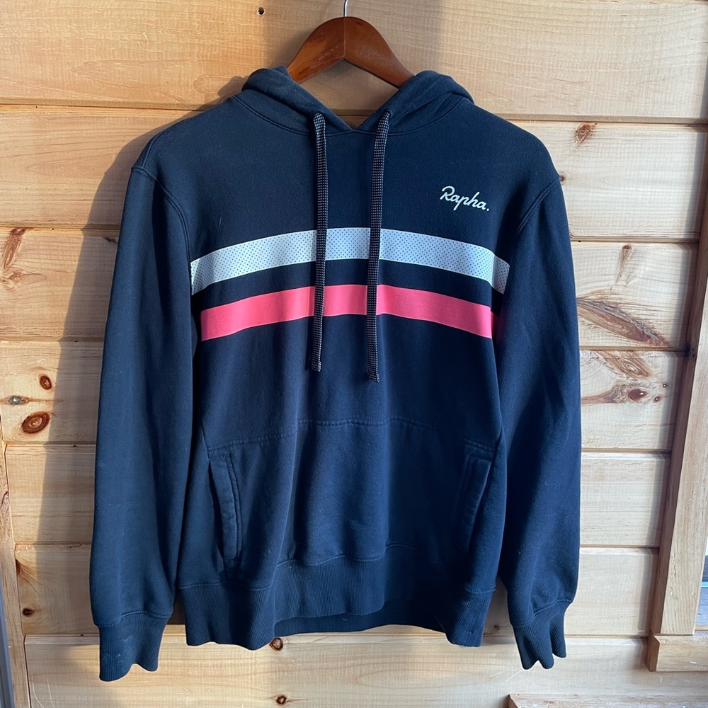 Rapha Men’s Brevet Hoodie Size S Pine Patch